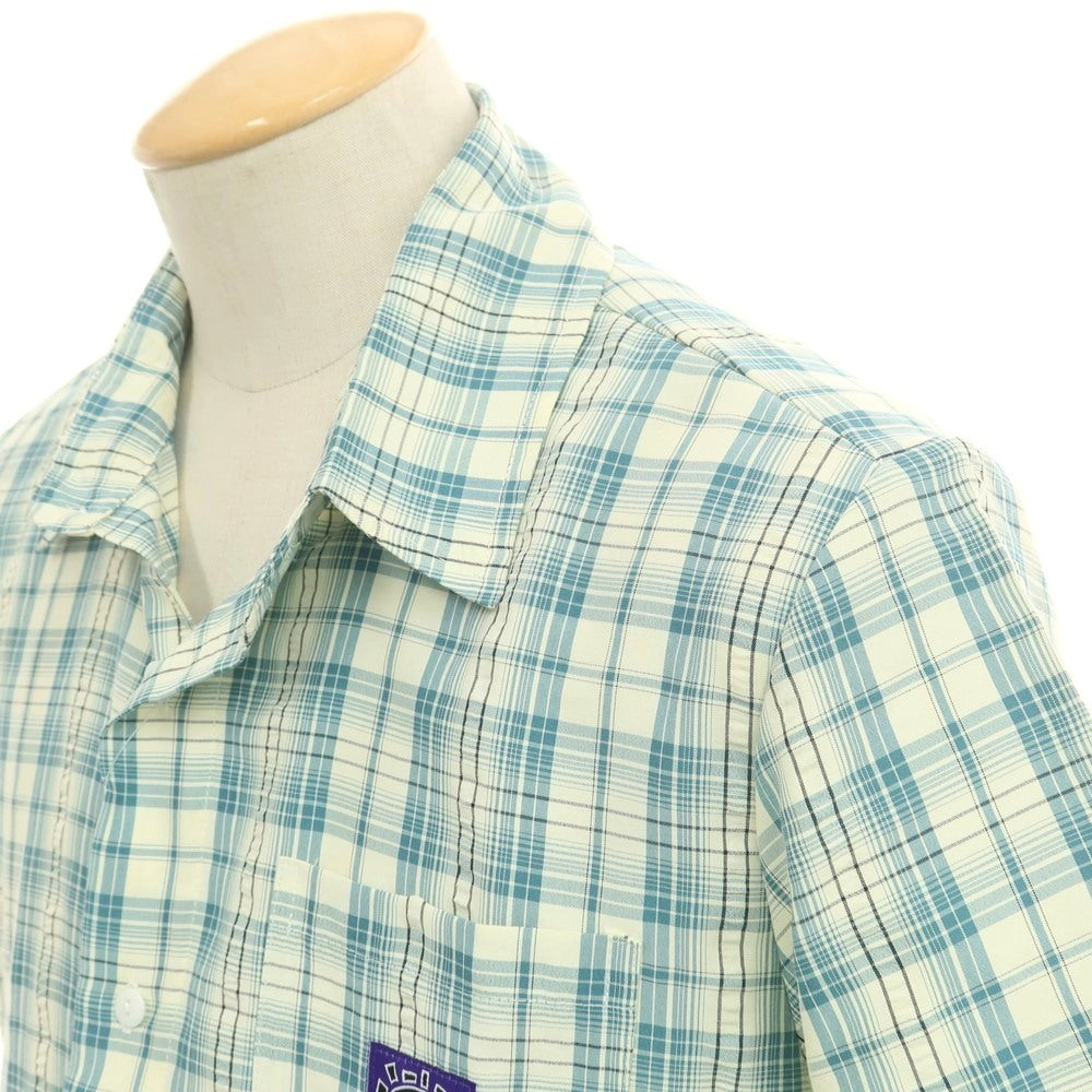 【中古】オールウェイズ ドゥ ワット ユー シュッド ドゥ ALWAYS DO WHAT YOU SHOULD DO コットン系 チェック 半袖シャツ ブルーグリーン系xアイボリー【 S 】【 状態ランクB 】【 メンズ 】