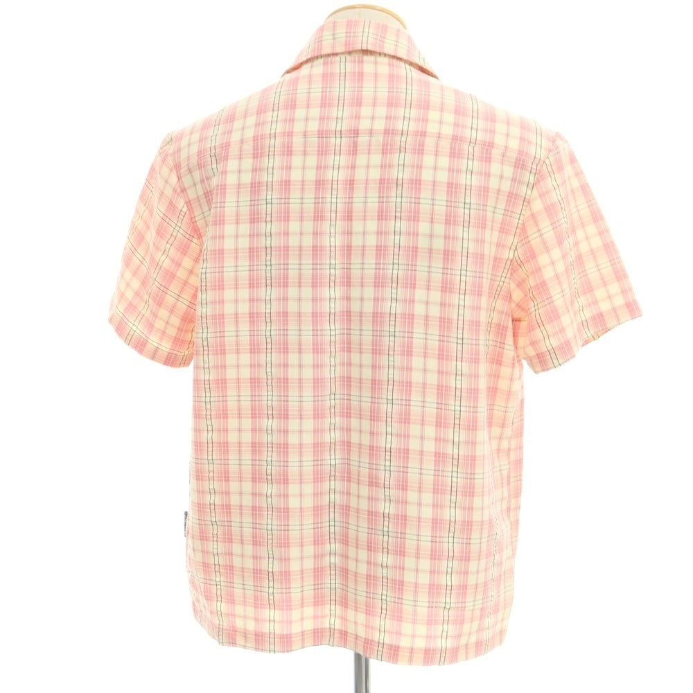 【中古】オールウェイズ ドゥ ワット ユー シュッド ドゥ ALWAYS DO WHAT YOU SHOULD DO コットン チェック 半袖シャツ ピンクxアイボリー【 S 】【 状態ランクB 】【 メンズ 】