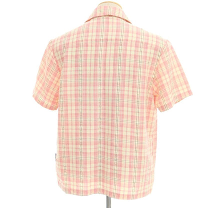 【中古】オールウェイズ ドゥ ワット ユー シュッド ドゥ ALWAYS DO WHAT YOU SHOULD DO コットン チェック 半袖シャツ ピンクxアイボリー【 S 】【 状態ランクB 】【 メンズ 】