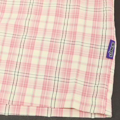 【中古】オールウェイズ ドゥ ワット ユー シュッド ドゥ ALWAYS DO WHAT YOU SHOULD DO コットン チェック 半袖シャツ ピンクxアイボリー【 S 】【 状態ランクB 】【 メンズ 】