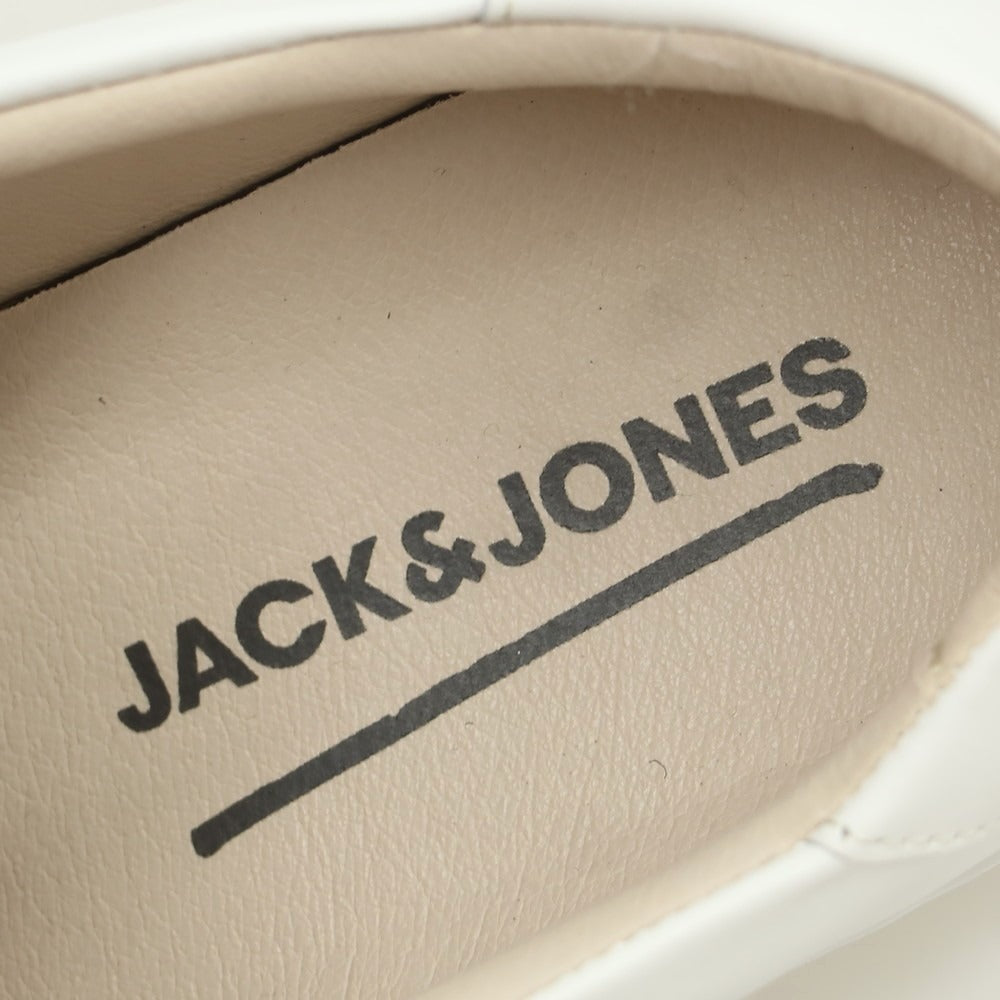 【中古】ジャック アンド ジョーンズ jack and jones レザー スニーカー ホワイト【 43 】【 状態ランクB 】【 メンズ 】