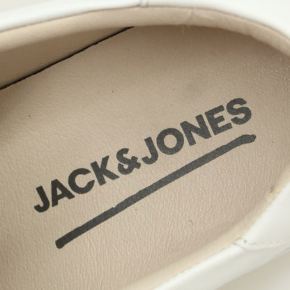 【中古】ジャック アンド ジョーンズ jack and jones レザー スニーカー ホワイト【 43 】【 状態ランクB 】【 メンズ 】