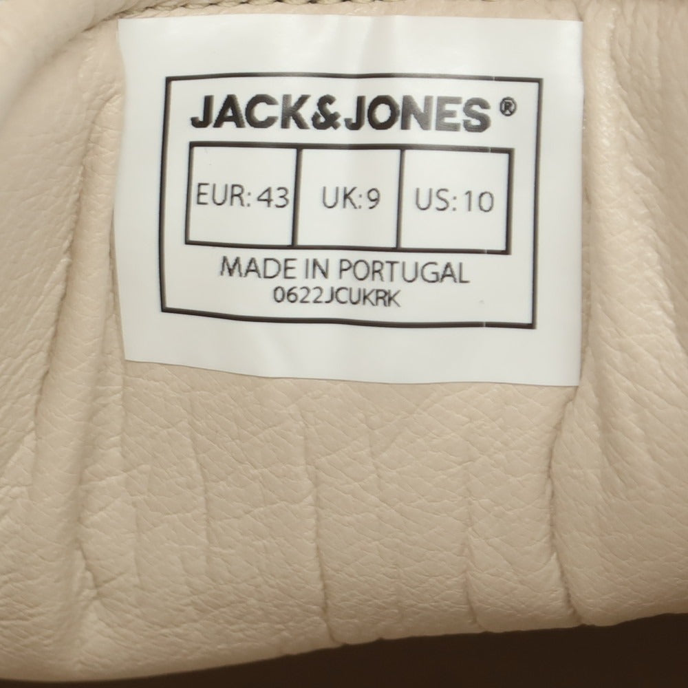 【中古】ジャック アンド ジョーンズ jack and jones レザー スニーカー ホワイト【 43 】【 状態ランクB 】【 メンズ 】