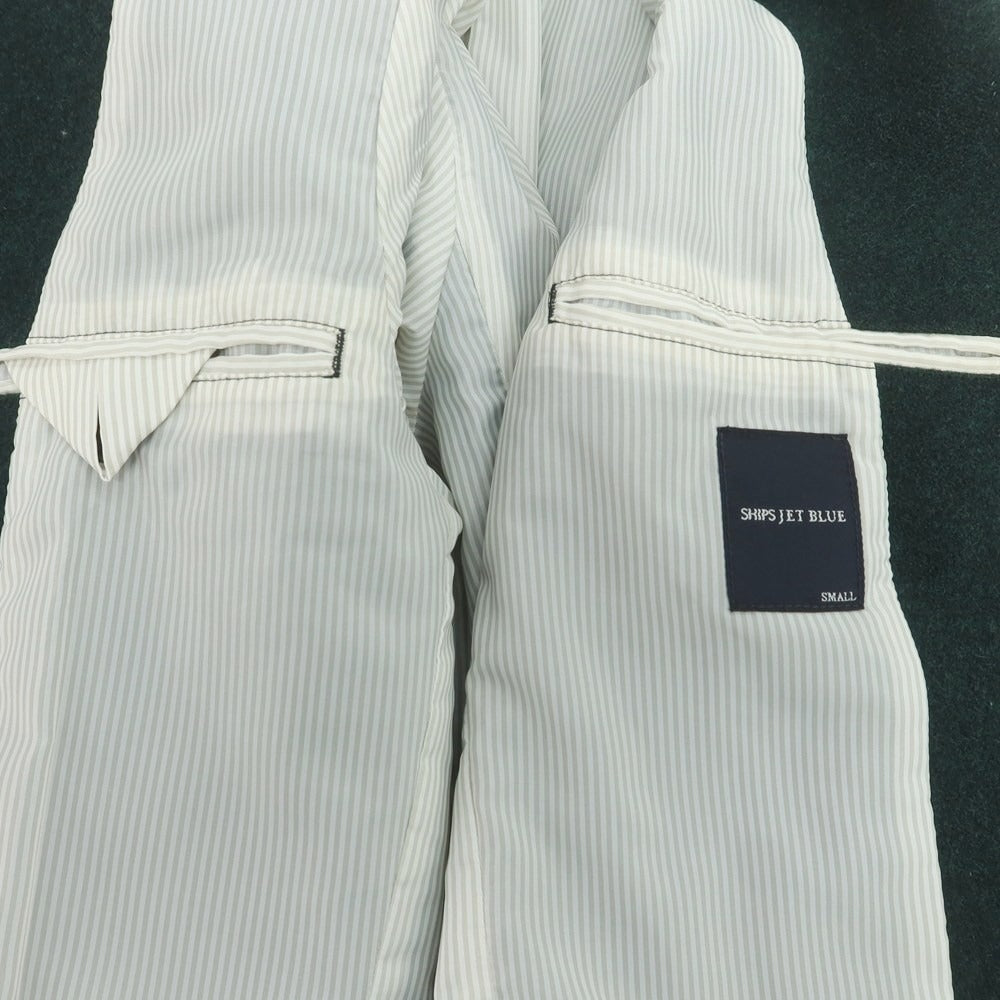 【中古】シップスジェットブルー SHIPS JET BLUE ウールポリエステル チェスターフィールドコート ダークグリーン【 S 】【 状態ランクC 】【 メンズ 】