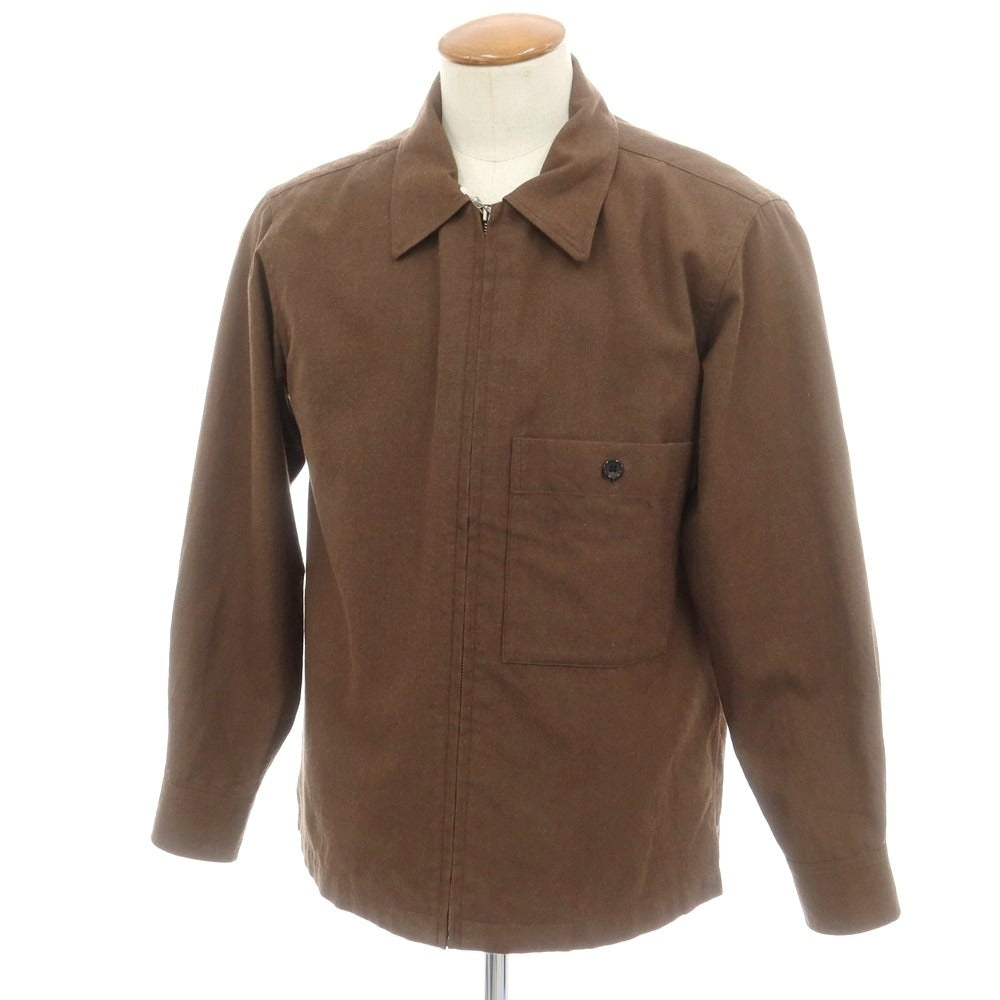 【中古】マーガレットハウエル MARGARET HOWELL ウールコットン ドリズラージャケット ブラウン【 M 】【 状態ランクC 】【 メンズ 】