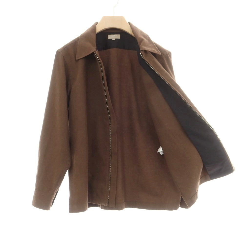 【中古】マーガレットハウエル MARGARET HOWELL ウールコットン ドリズラージャケット ブラウン【 M 】【 状態ランクC 】【 メンズ 】