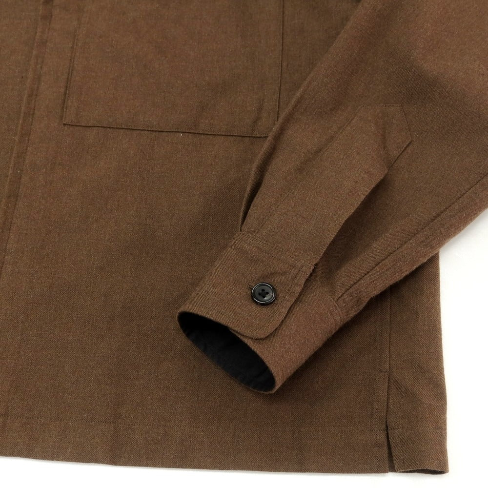 【中古】マーガレットハウエル MARGARET HOWELL ウールコットン ドリズラージャケット ブラウン【 M 】【 状態ランクC 】【 メンズ 】