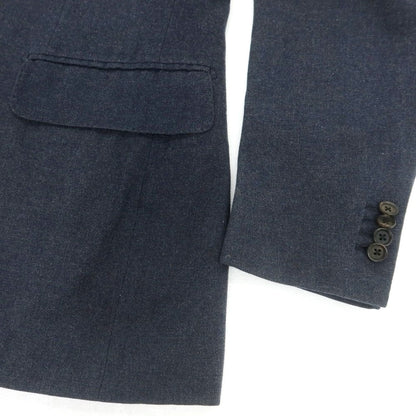 【中古】イザイア ISAIA ウールコットン テーラードジャケット グレイッシュネイビー【 48 】【 状態ランクD 】【 メンズ 】