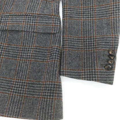 【中古】ボリオリ BOGLIOLI ウール チェック テーラードジャケット グレーxブラウン【 50 】【 状態ランクB 】【 メンズ 】