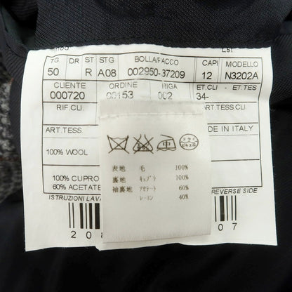 【中古】ボリオリ BOGLIOLI ウール チェック テーラードジャケット グレーxブラウン【 50 】【 状態ランクB 】【 メンズ 】