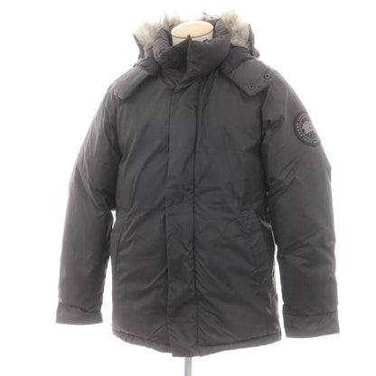 【中古】カナダグース CANADA GOOSE ナイロン ファー ダウンジャケット ダークグレー【 S 】【 状態ランクC 】【 メンズ 】