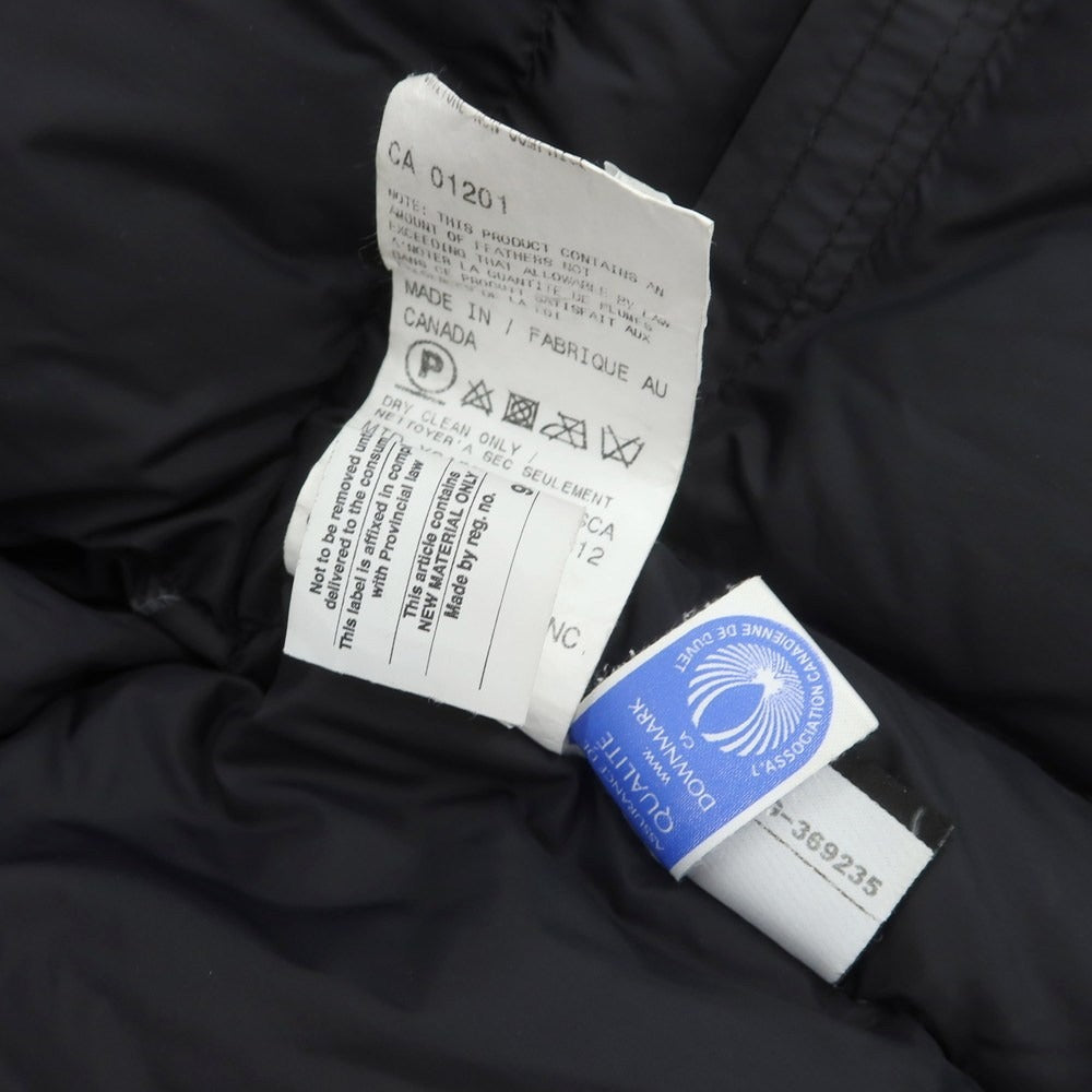 【中古】カナダグース CANADA GOOSE ナイロン ファー ダウンジャケット ダークグレー【 S 】【 状態ランクC 】【 メンズ 】
