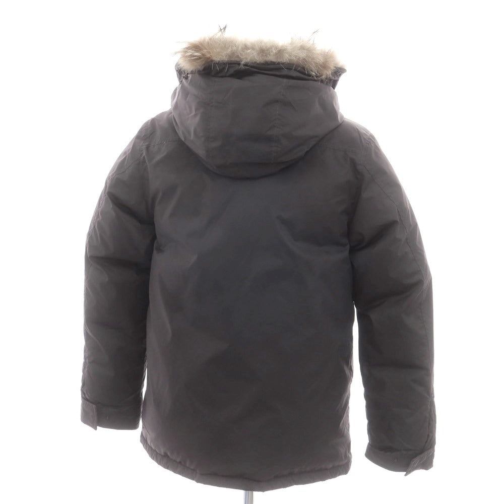 【中古】カナダグース CANADA GOOSE ナイロン ファー ダウンジャケット ダークグレー【 S 】【 状態ランクC 】【 メンズ 】