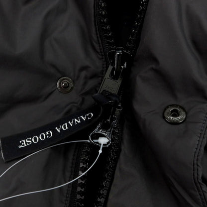 【中古】カナダグース CANADA GOOSE ナイロン ファー ダウンジャケット ダークグレー【 S 】【 状態ランクC 】【 メンズ 】
