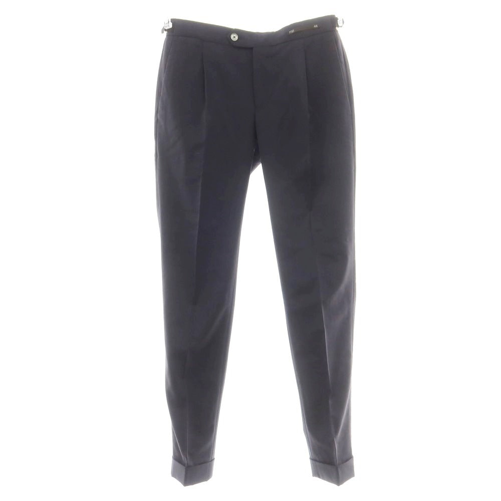 【中古】ピーティーゼロウーノ PT01 SMOOTH FIT ストレッチポリエステルウール ドレススラックスパンツ ネイビー【 44 】【 状態ランクB 】【 メンズ 】