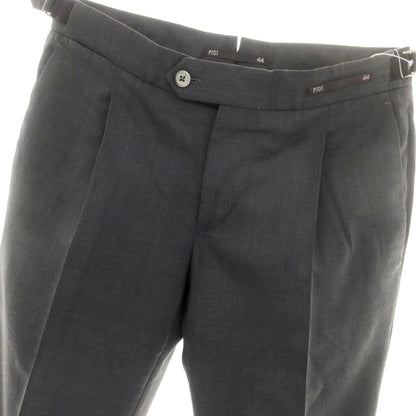 【中古】ピーティーゼロウーノ PT01 SMOOTH FIT ストレッチポリエステルウール ドレススラックスパンツ ダークグレー【 44 】【 状態ランクB 】【 メンズ 】