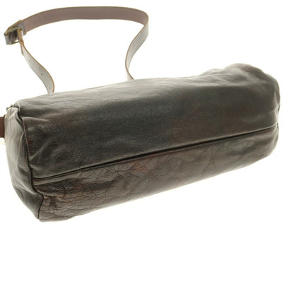 【中古】ジャスエムビー JAS.M.B レザー ショルダーバッグ ダークブラウン【 状態ランクC 】【 メンズ 】