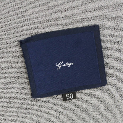 【中古】ジーステージ g-stage ポリエステルニット 2つボタンスーツ グレー【 50/48 】【 状態ランクB 】【 メンズ 】