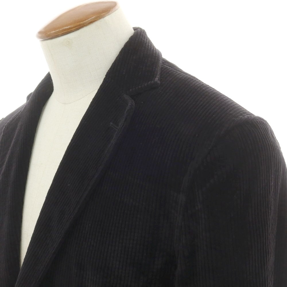 【中古】ラルディーニ LARDINI ストレッチコーデュロイ カジュアルジャケット ブラック【 M 】【 状態ランクB 】【 メンズ 】