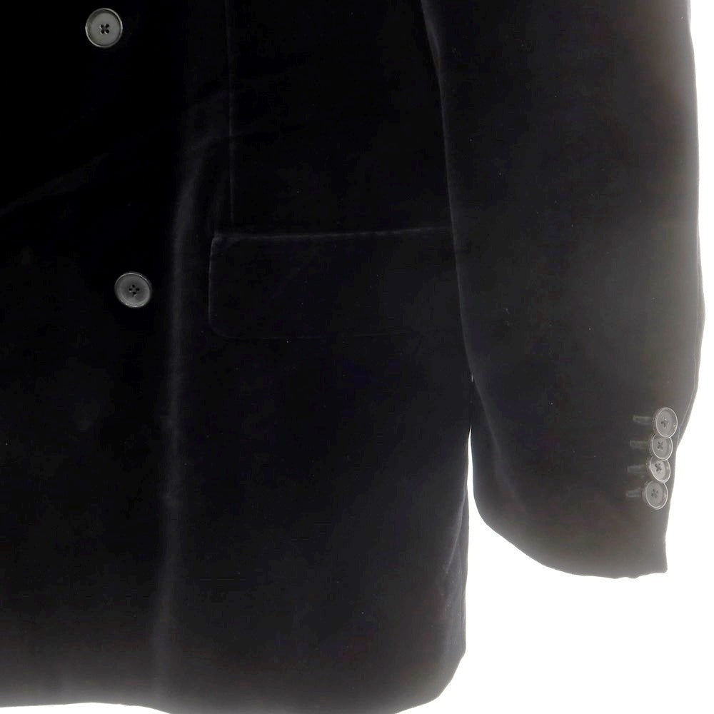 【中古】キャプテンサンシャイン KAPTAIN SUNSHINE ×CARUSO ベロア ダブル6B テーラードジャケット ブラック【 50 】【 状態ランクB 】【 メンズ 】