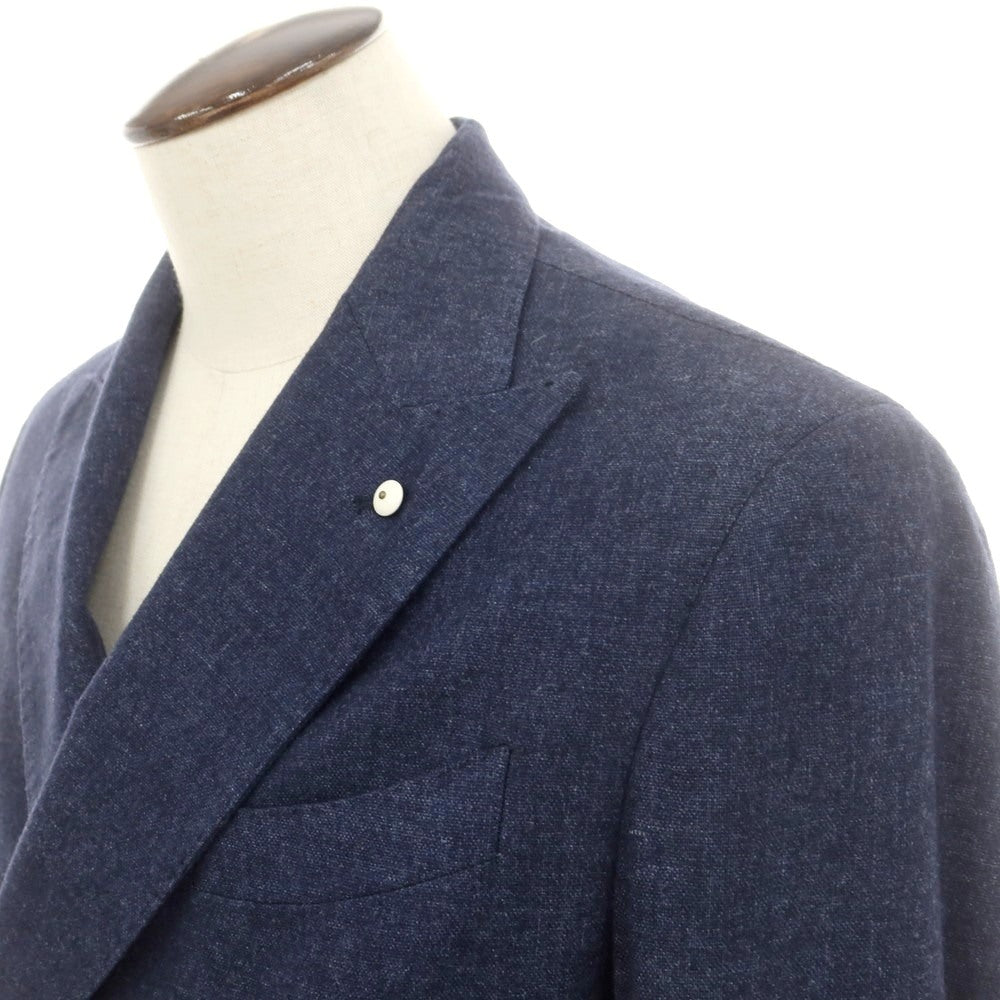 【中古】エルビーエム1911 L.B.M.1911 ウールポリエステル ダブル6B カジュアルジャケット ネイビー【 50 】【 状態ランクB 】【 メンズ 】