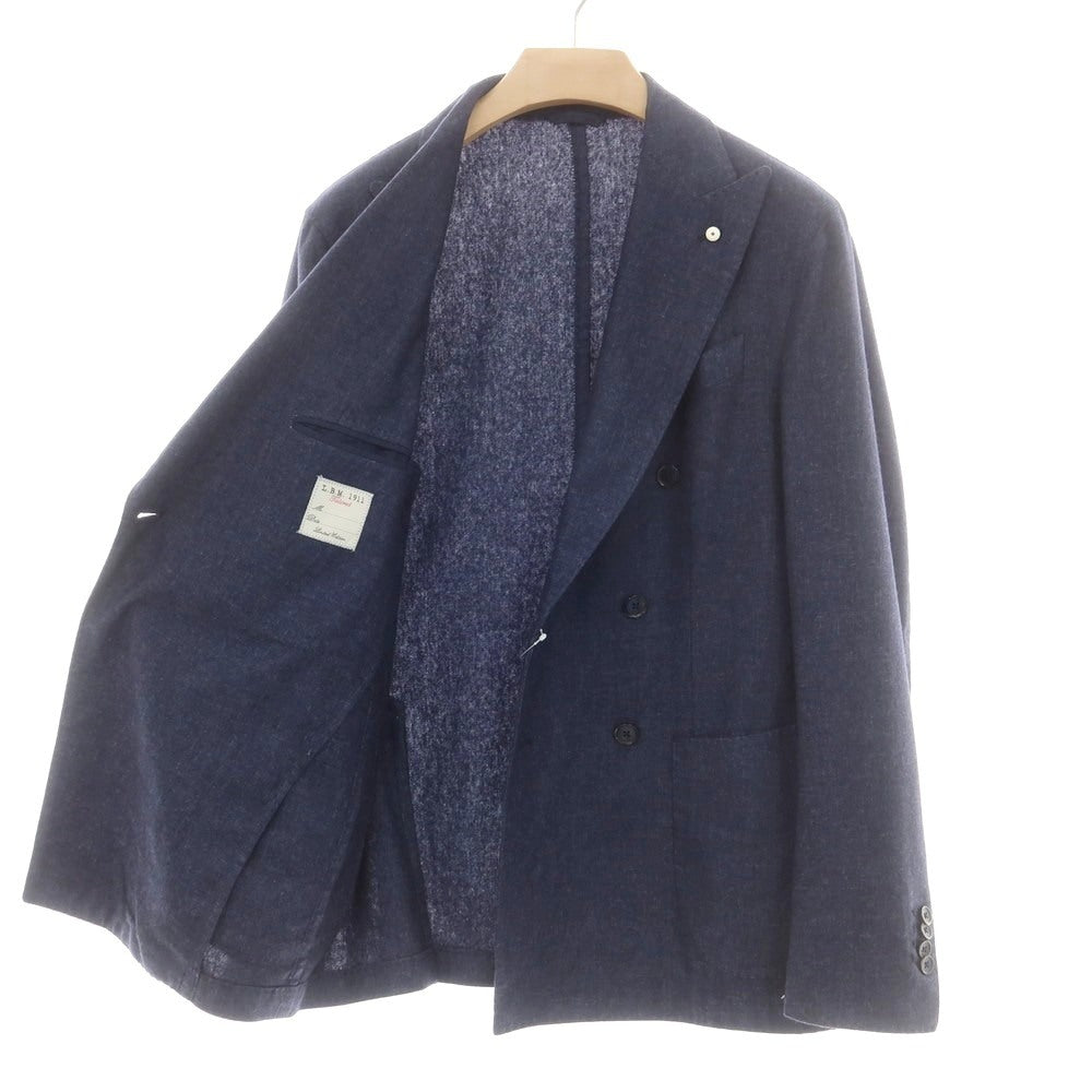 【中古】エルビーエム1911 L.B.M.1911 ウールポリエステル ダブル6B カジュアルジャケット ネイビー【 50 】【 状態ランクB 】【 メンズ 】