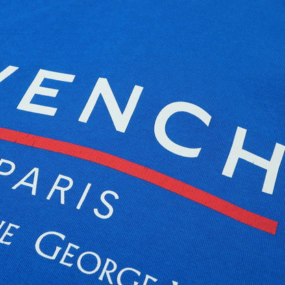 【中古】ジバンシィ GIVENCHY コットン プルオーバー パーカー ブルー【 M 】【 状態ランクC 】【 メンズ 】