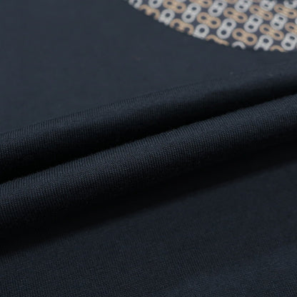 【中古】サルヴァトーレフェラガモ Salvatore Ferragamo コットン クルーネック 半袖Ｔシャツ ネイビー【 M 】【 状態ランクB 】【 メンズ 】