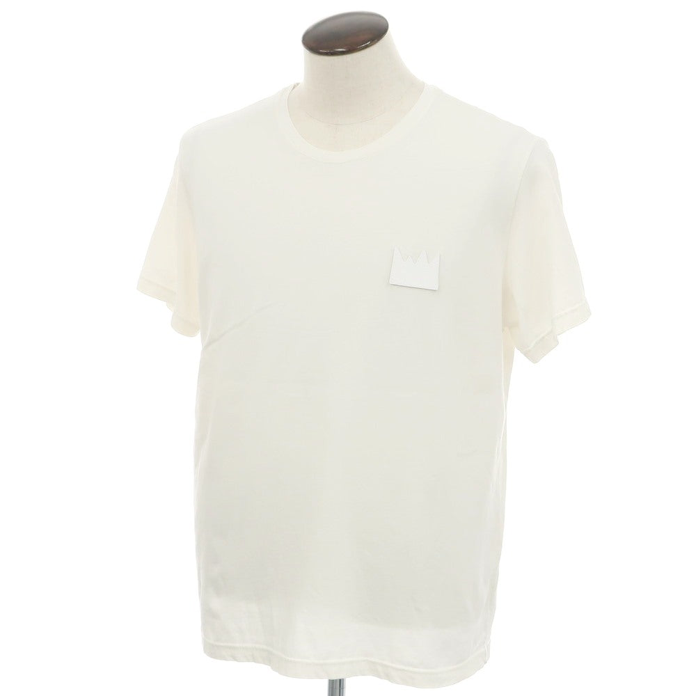 【中古】ジョルジオブラット GIORGIO BRATO コットン クルーネック 半袖Ｔシャツ アイボリー【サイズL】【 状態ランクB 】【 メンズ 】[EPD]