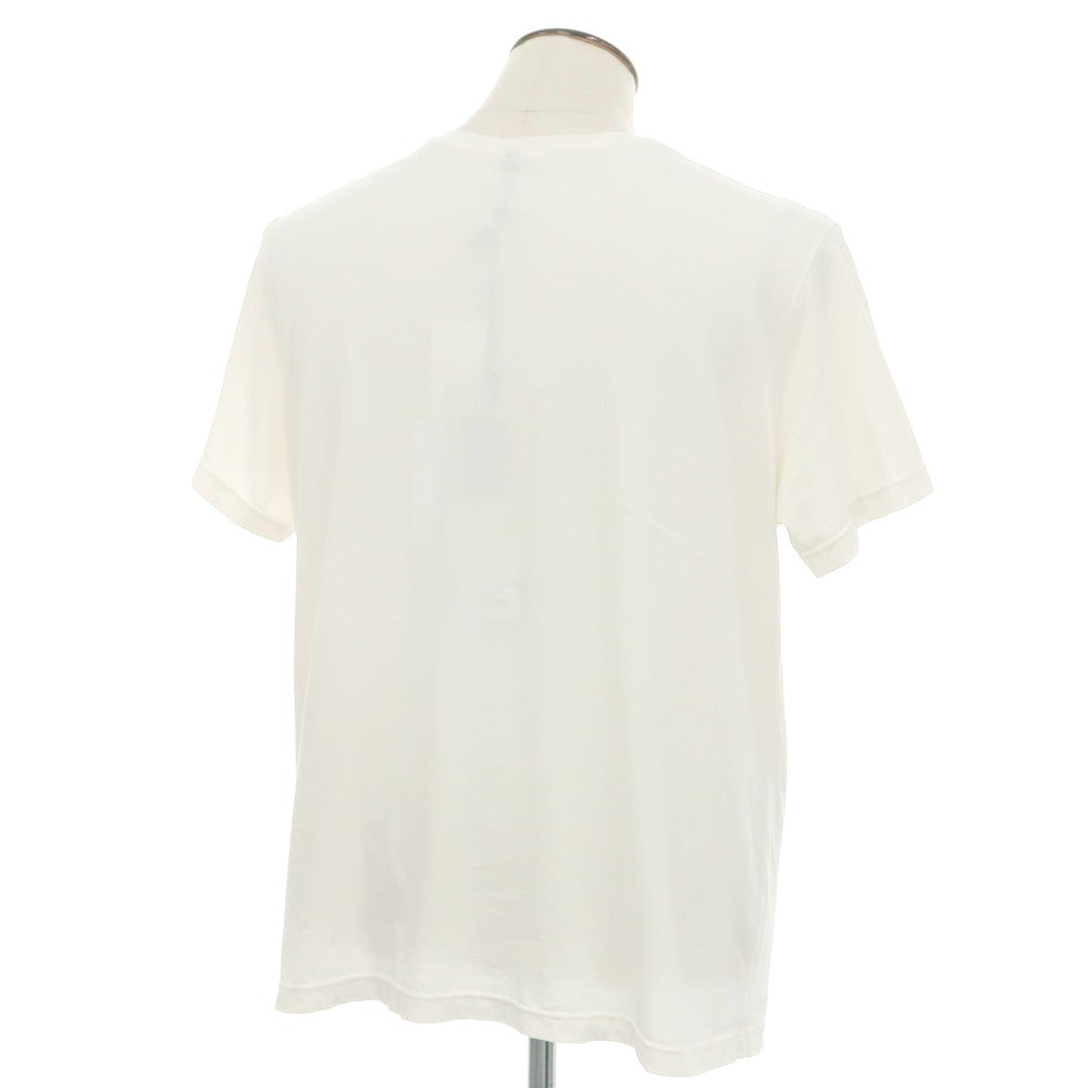 【中古】ジョルジオブラット GIORGIO BRATO コットン クルーネック 半袖Ｔシャツ アイボリー【サイズL】【 状態ランクB 】【 メンズ 】[EPD]
