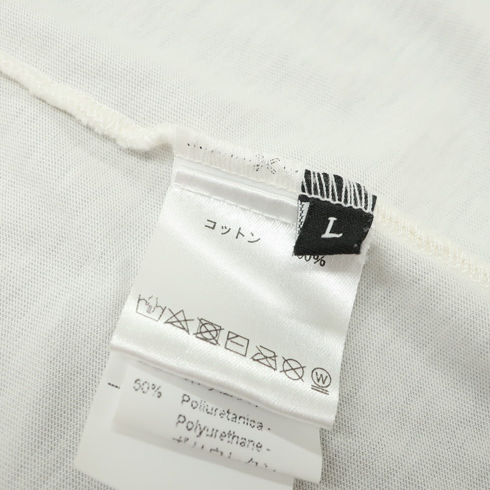 【中古】ジョルジオブラット GIORGIO BRATO コットン クルーネック 半袖Ｔシャツ アイボリー【サイズL】【 状態ランクB 】【 メンズ 】[EPD]