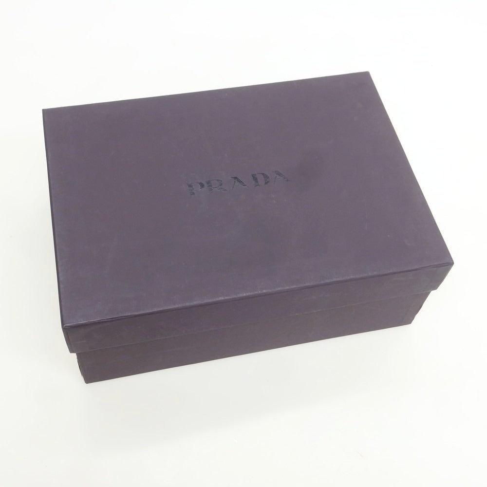 【中古】プラダ PRADA レザー ナイロン スニーカー ホワイト【 8 】【 状態ランクC 】【 メンズ 】