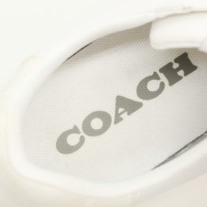 【中古】コーチ COACH レザー スニーカー ホワイト【 42 】【 状態ランクB 】【 メンズ 】