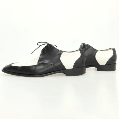 【中古】アラウンド ザ シューズ around the shoes ウイングチップ ドレスシューズ ブラックxホワイト【 41 】【 状態ランクC 】【 メンズ 】