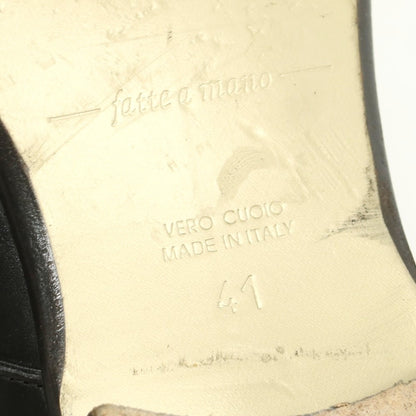 【中古】アラウンド ザ シューズ around the shoes ウイングチップ ドレスシューズ ブラックxホワイト【 41 】【 状態ランクC 】【 メンズ 】