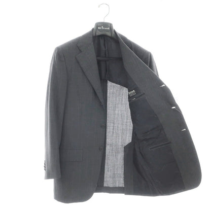 【中古】キートン Kiton ウール ストライプ テーラードジャケット グレー【 44 】【 状態ランクC 】【 メンズ 】