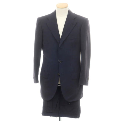 【中古】キートン Kiton DIAMANTE BLU SUPER150’sウール 3つボタンスーツ ネイビー【 44 】【 状態ランクD 】【 メンズ 】