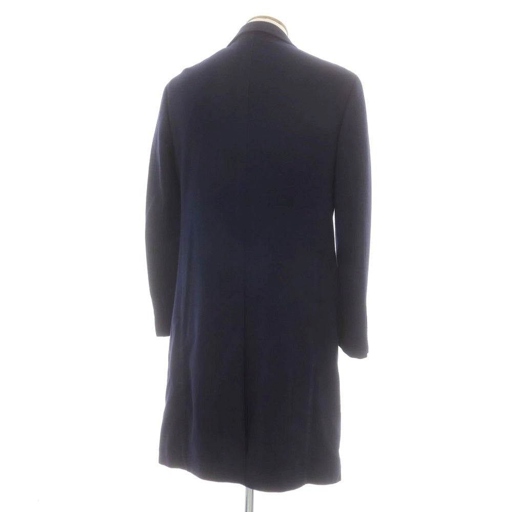 【中古】ブリッラ ペル イル グスト Brilla per il gusto カシミヤ チェスターフィールドコート ネイビー【 46 】【 状態ランクB 】【 メンズ 】