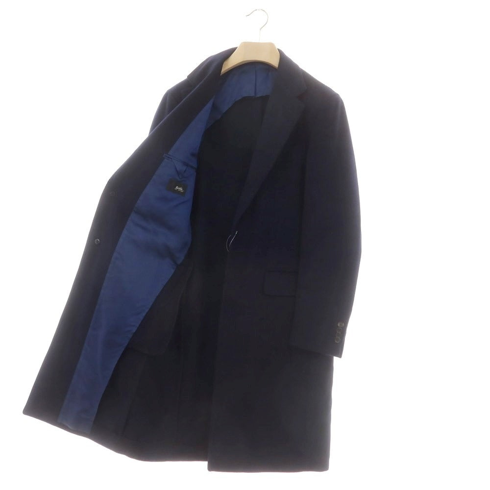 【中古】ブリッラ ペル イル グスト Brilla per il gusto カシミヤ チェスターフィールドコート ネイビー【 46 】【 状態ランクB 】【 メンズ 】