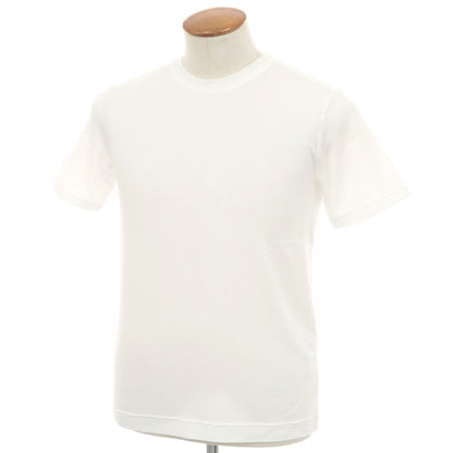 【中古】【未使用】クルチアーニ CRUCIANI ストレッチ コットン クルーネック 半袖Ｔシャツ ホワイト【 48 】【 状態ランクS 】【 メンズ 】