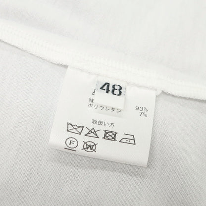 【中古】【未使用】クルチアーニ CRUCIANI ストレッチ コットン クルーネック 半袖Ｔシャツ ホワイト【 48 】【 状態ランクS 】【 メンズ 】