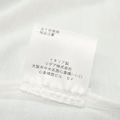 【中古】【未使用】クルチアーニ CRUCIANI ストレッチ コットン クルーネック 半袖Ｔシャツ ホワイト【 48 】【 状態ランクS 】【 メンズ 】