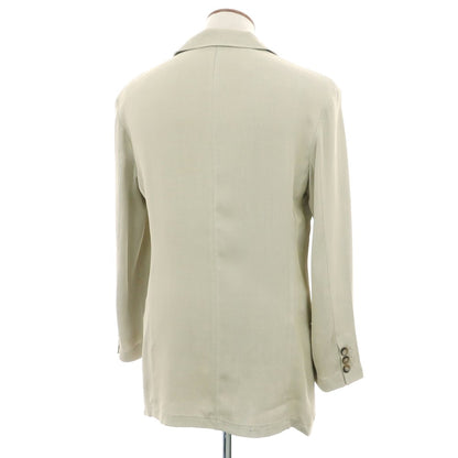 【中古】ジョルジオアルマーニ GIORGIO ARMANI レーヨン カジュアルジャケット ライトベージュ【 46 】【 状態ランクC 】【 メンズ 】