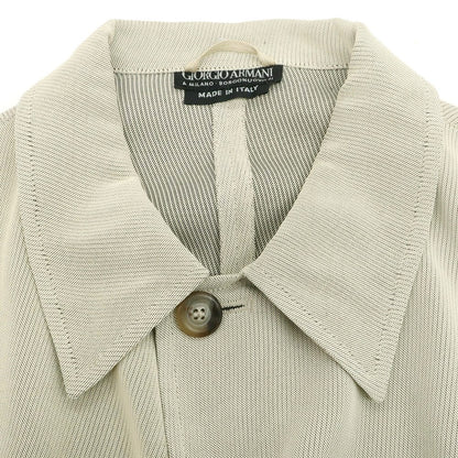【中古】ジョルジオアルマーニ GIORGIO ARMANI レーヨン カジュアルジャケット ライトベージュ【 46 】【 状態ランクC 】【 メンズ 】
