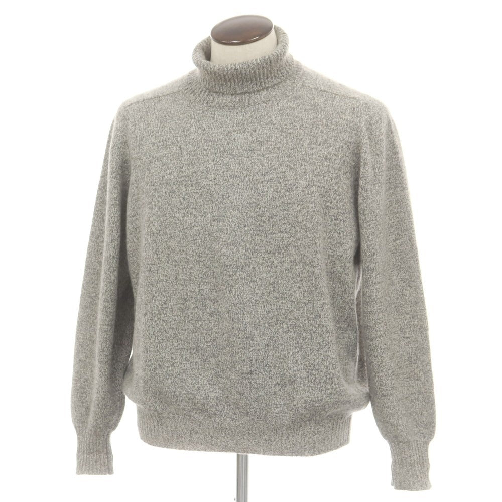 【中古】マーロ Malo カシミヤ タートルネック プルオーバーニット グレー系【 50 】【 状態ランクC 】【 メンズ 】