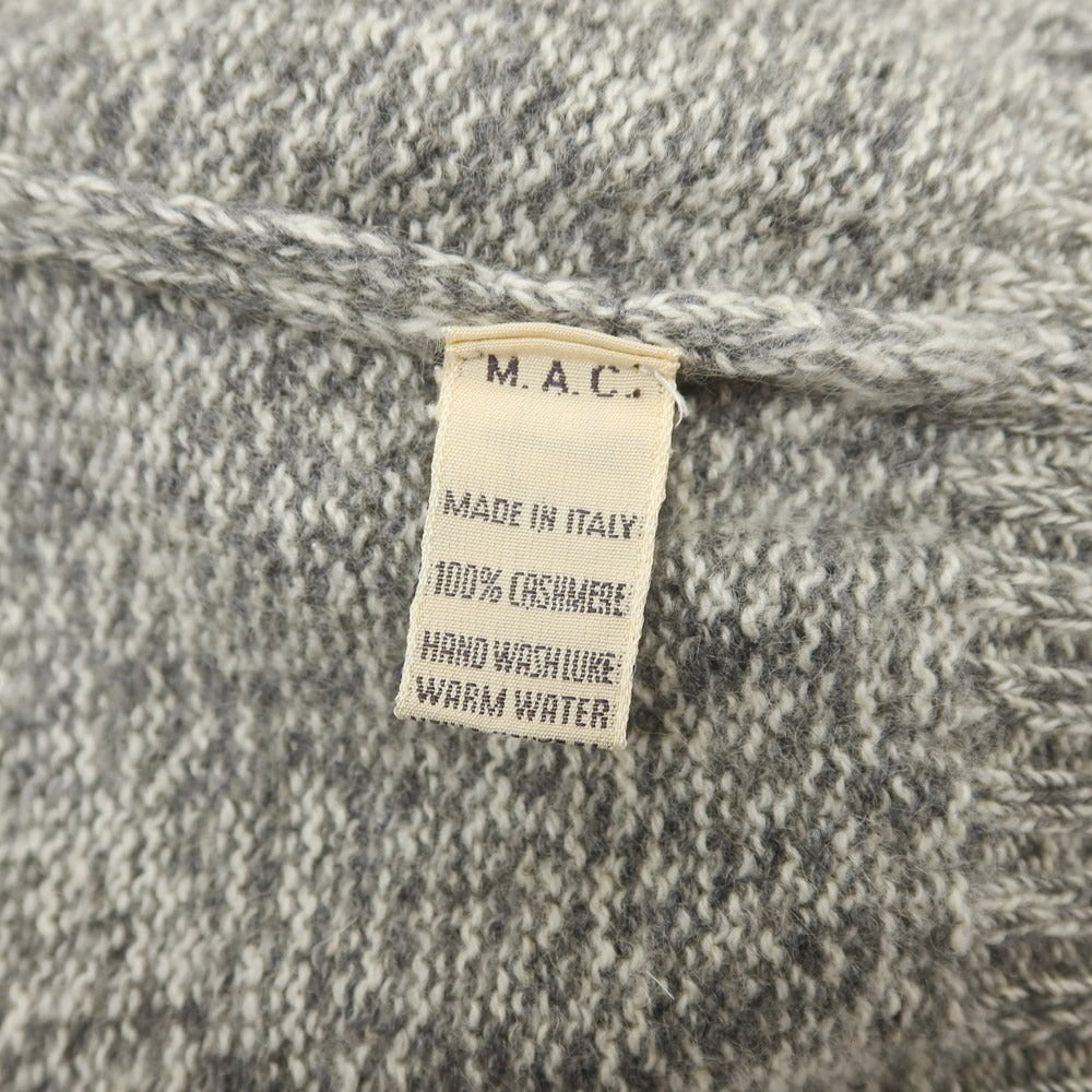 【中古】マーロ Malo カシミヤ タートルネック プルオーバーニット グレー系【 50 】【 状態ランクC 】【 メンズ 】