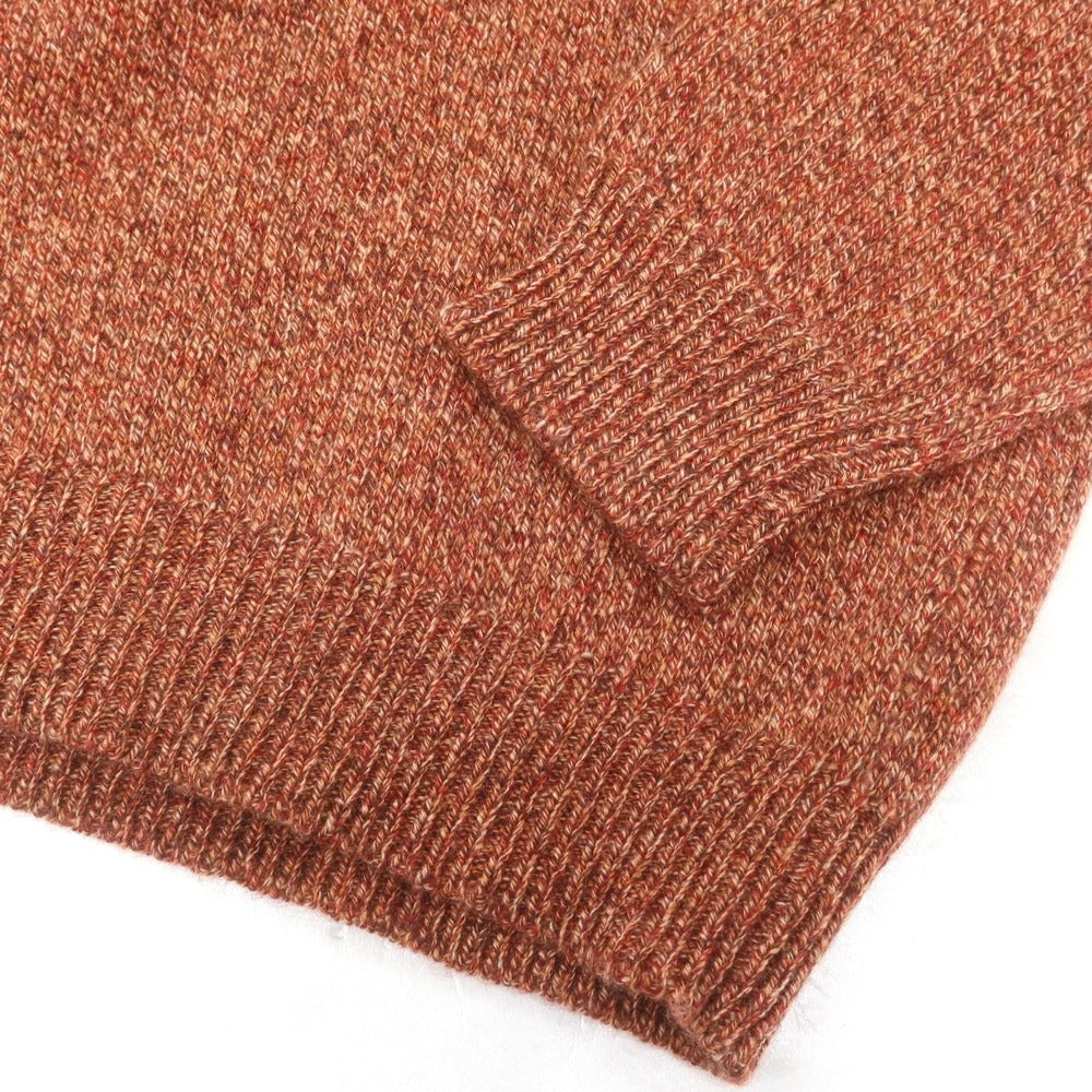 【中古】マーロ Malo カシミヤ タートルネック プルオーバーニット オレンジレッド系【 52 】【 状態ランクB 】【 メンズ 】