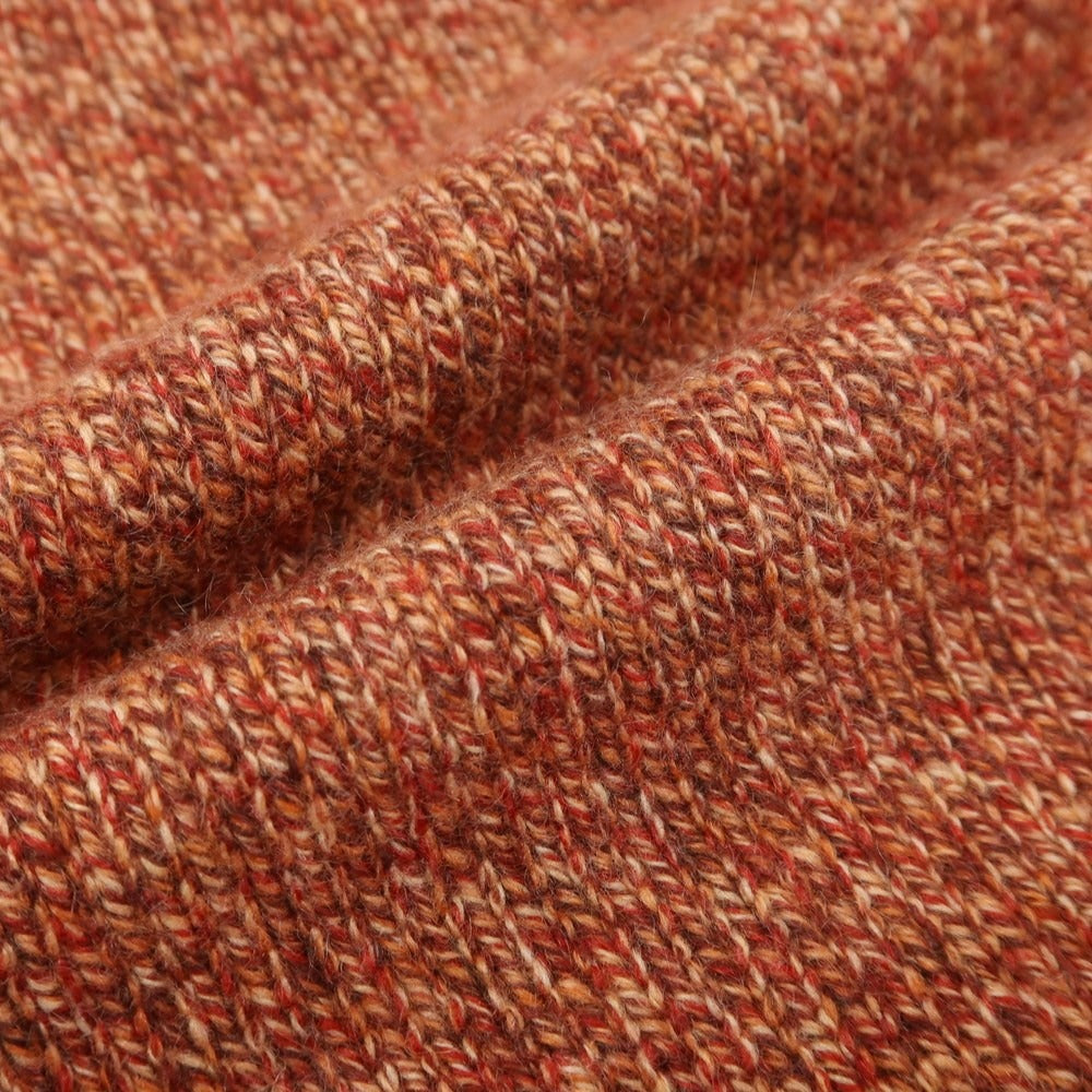 【中古】マーロ Malo カシミヤ タートルネック プルオーバーニット オレンジレッド系【 52 】【 状態ランクB 】【 メンズ 】