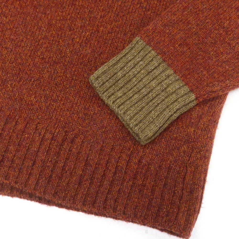 【中古】ロロピアーナ Loro Piana カシミヤ スランドカラー プルオーバーニット ワインレッドxオレンジ【 48 】【 状態ランクB 】【 メンズ 】