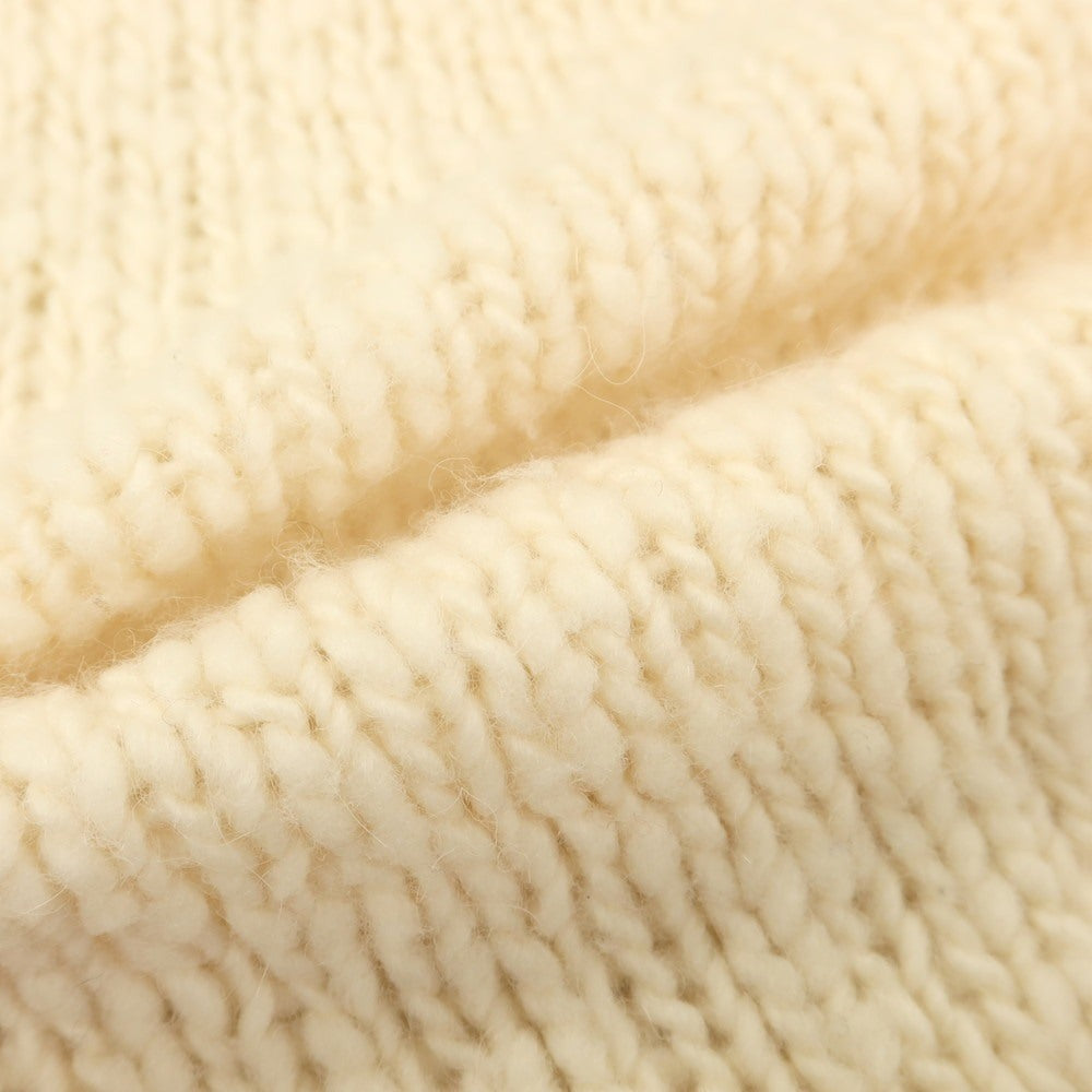 【中古】クルチアーニ CRUCIANI ウールアルパカカシミヤ スタンドカラー ダブルジップ カーディガン アイボリーxグリーン【 48 】【 状態ランクB 】【 メンズ 】